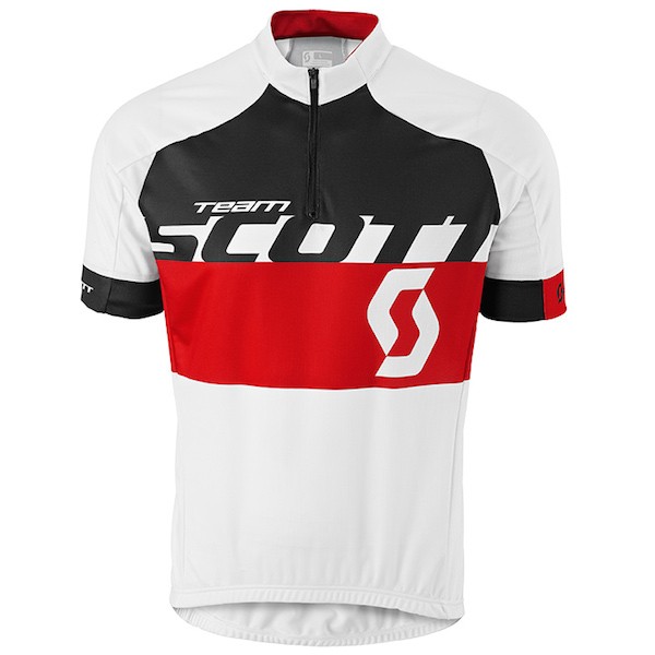 2015 Proteam Scott zwart-rood Fietsshirt Korte Mouwen 2260