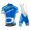 2015 Orbea blauw groen Fietskleding Set Fietsshirt Korte Mouwen+Fietsbroek Bib Korte 2196