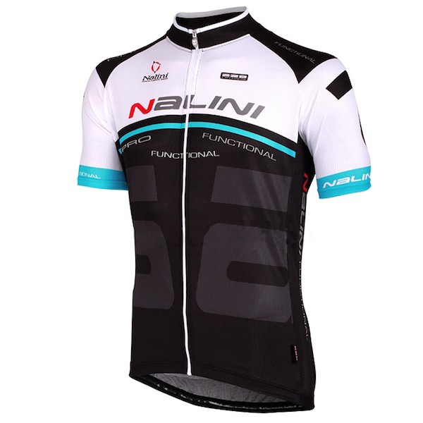 2015 Nalini Bao wit-blauw-zwart Fietsshirt Korte Mouwen 2039