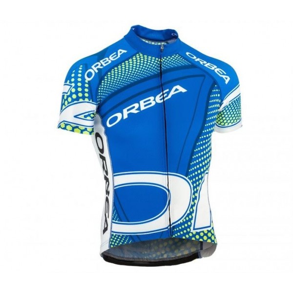 2015 Orbea blauw groen Fietsshirt Korte Mouwen 2208