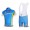 Astana Pro Team Fietsshirt Korte mouw Korte fietsbroeken Bib met zeem Kits blauw 4223