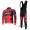 BMC Racing Pro Team Fietspakken Fietsshirt lange+lange fietsbroeken Bib zeem rood 4407