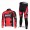 BMC Racing Pro Team Fietspakken Fietsshirt lange mouw+lange fietsbroeken rood 34