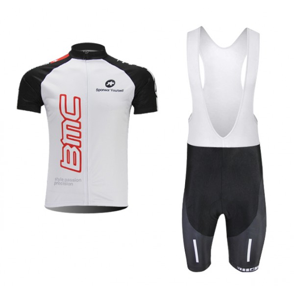 BMC Racing Team Fietspakken Fietsshirt Korte+Korte koersbroeken Bib wit 871