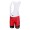 BMC Racing Team Korte fietsbroeken Bib met zeem rood 39