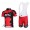 BMC Racing Team Fietsshirt Korte mouw Korte fietsbroeken Bib met zeem Kits rood 4222