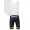 Belkin Pro Team Blanco Korte fietsbroeken Bib met zeem 860