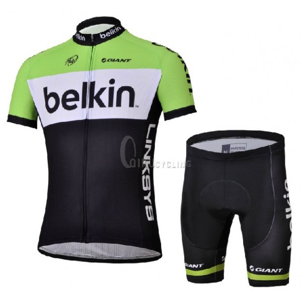 Belkin Pro Team Blanco Fietskleding Fietsshirt Korte Mouwen+Fietsbroek Korte zeem 863