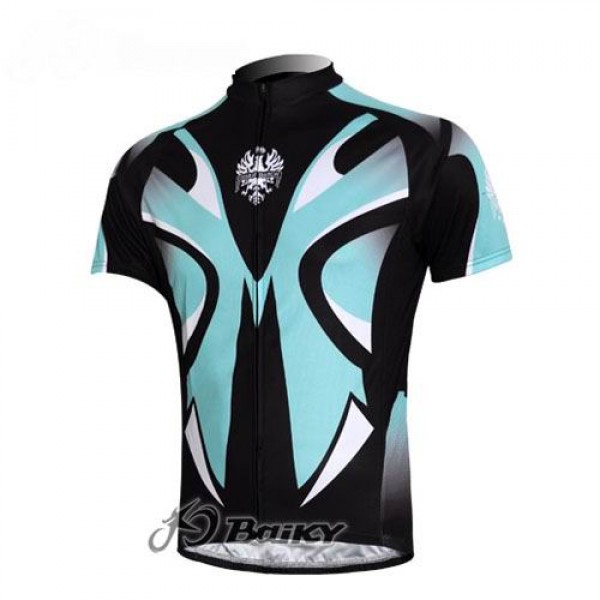 Bianchi Pro Team Fietsshirt Korte mouw zwart blauw 14