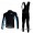 Bianchi Pro Team Fietspakken Fietsshirt lange+lange fietsbroeken Bib zeem zwart blauw 4405