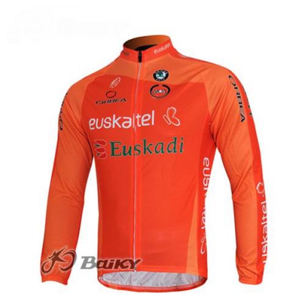 Euskaltel-Euskadi Pro Team Fietsshirt lange mouw roze 4456