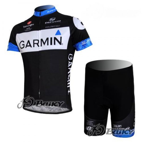 Garmin Barracuda Cervelo Pro Team Fietsshirt Korte mouw Korte fietsbroeken met zeem Kits zwart wit 4070