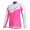Giant Fietsshirt lange mouw roze wit Dames 3480