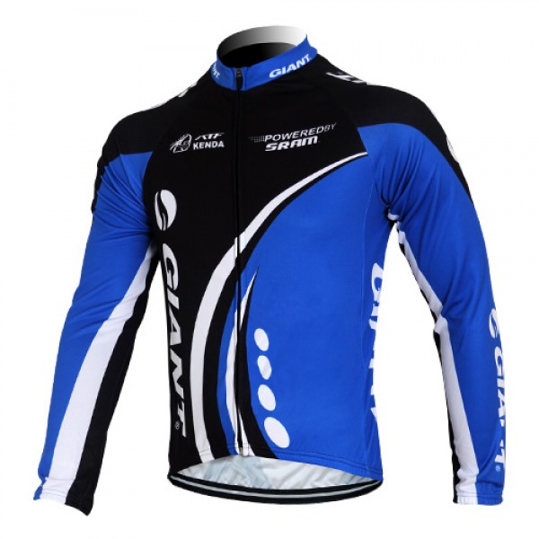 Giant kenda pro Fietsshirt lange mouw zwart blauw 4459