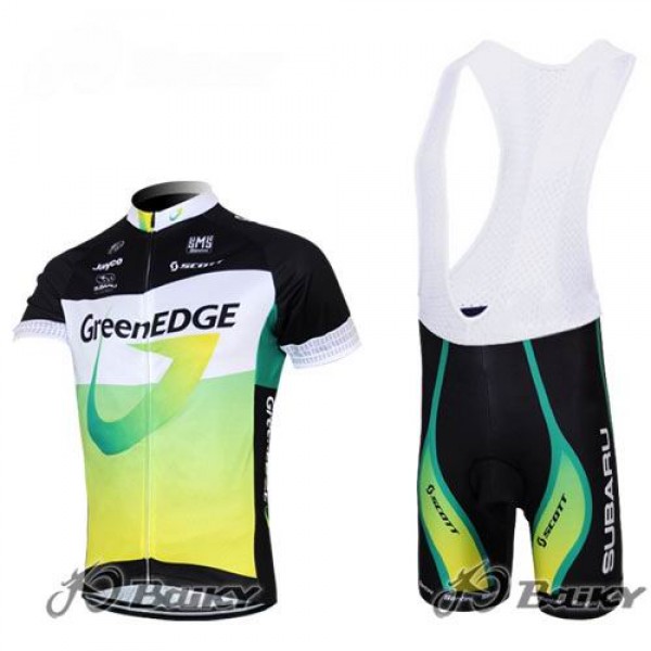 Green Edge Fietspakken Fietsshirt Korte+Korte koersbroeken Bib groen 4256