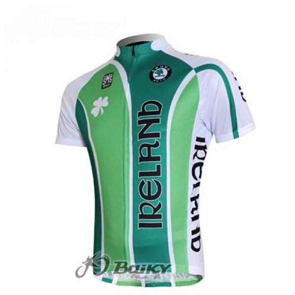 Ierland Pro Team Fietsshirt Korte mouw groen 3908