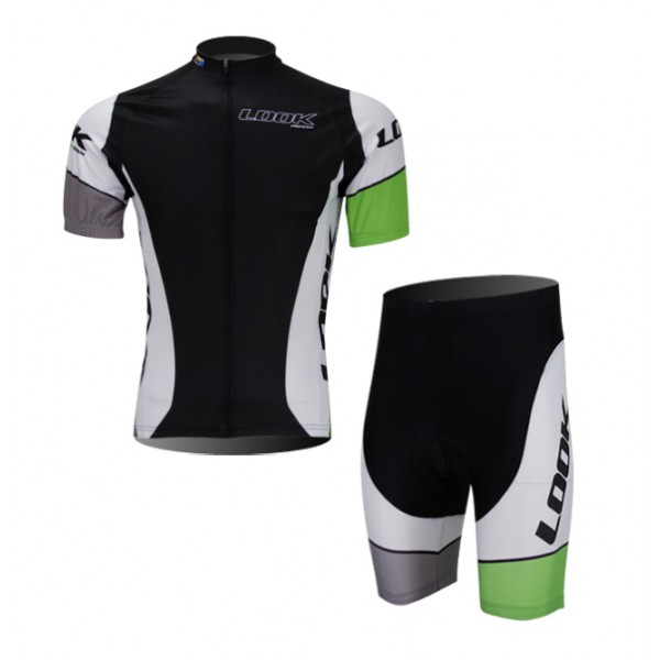 LOOK 2014 Fietskleding Fietsshirt Korte Mouwen+Fietsbroek Korte zeem 1095