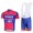 Lampre ISD Pro Team Fietsshirt Korte mouw Korte fietsbroeken Bib met zeem Kits blauw roze 283