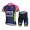 Lampre Merida 2014 Fietskleding Fietsshirt Korte Mouwen+Fietsbroek Korte zeem Blue 1270