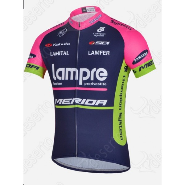 Lampre Merida 2014 Fietsshirt Korte mouw Blue 1274