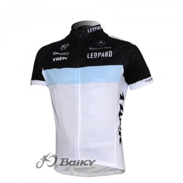 Leopard Trek Pro Team Fietsshirt Korte mouw zwart blauw wit 287