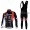 MHW Cube Racing Team Fietspakken Fietsshirt lange+lange fietsbroeken Bib zeem rood zwart 4431