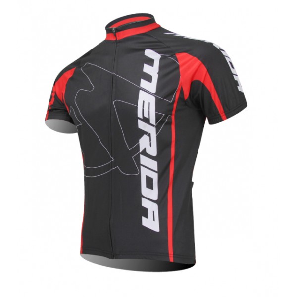 Merida 2014 Fietsshirt Korte mouw Black Red wit 1115