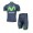 Movistar Team 2014 Fietskleding Fietsshirt Korte Mouwen+Fietsbroek Korte zeem 1126