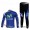Movistar Team Fietspakken Fietsshirt lange mouw+lange fietsbroeken blauw 4385