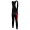 Nalini Pro Team lange fietsbroeken Bib met zeem rood zwart 4720