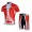 Nalini Pro Team Fietskleding Fietsshirt Korte Mouwen+Fietsbroek Korte zeem rood 379