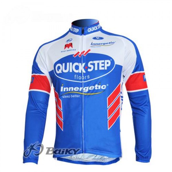 Omega Pharma-Quick Step innergetic Fietsshirt lange mouw blauw wit 438