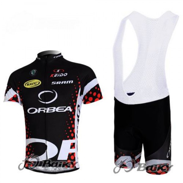 Orbea Pro Team Fietspakken Fietsshirt Korte+Korte koersbroeken Bib zwart blauw 4294