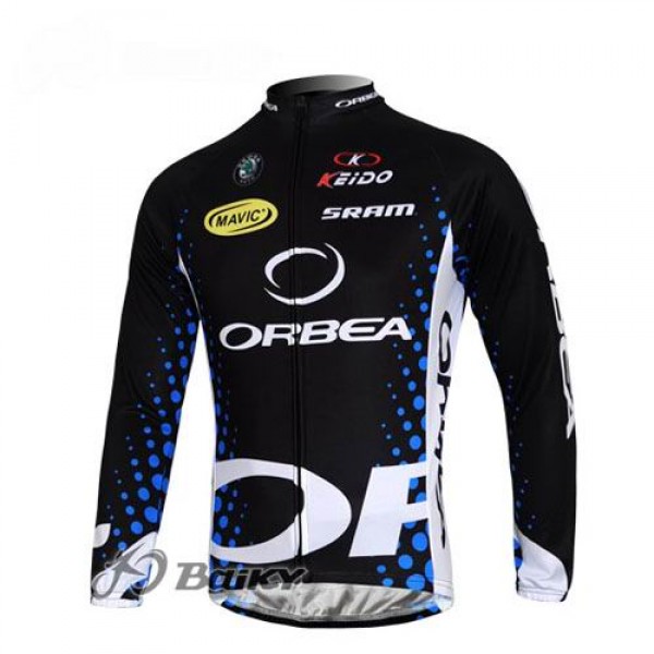 Orbea Pro Team Fietsshirt lange mouw zwart blauw 4500