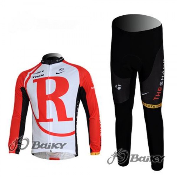 RadioShack Trek Fietspakken Fietsshirt lange mouw+lange fietsbroeken rood 4398