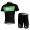 SKY Pro Team Fietskleding Fietsshirt Korte Mouwen+Fietsbroek Korte zeem zwart groen 537