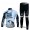 Saxo Bank Sungard Pro Team Fietspakken Fietsshirt lange mouw+lange fietsbroeken wit zwart 4400