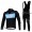Sky Pinarello Pro Team Fietspakken Fietsshirt lange+lange fietsbroeken Bib zeem zwart blauw 4440