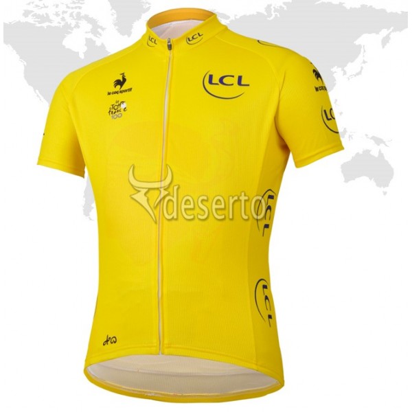 Tour de France le coq sportif gele trui? Fietsshirt Korte mouw 3959