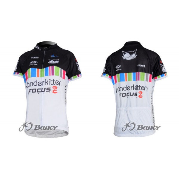 Vanderkitten-Focus Pro Team Korte fietsbroeken met zeem Fietsshirt zwart wit Dames 3483