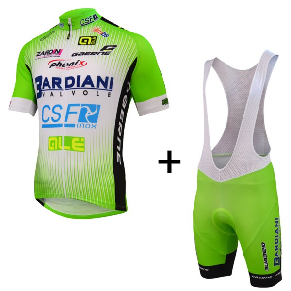 2015 Bardiani Csf Fietskleding Set Fietsshirt Korte Mouwen+Fietsbroek Bib Korte 2317