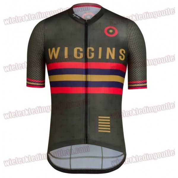 RAPHA WIGGINS PRO TEAM AERO groen Fietsshirt Korte Mouw 33nl10083