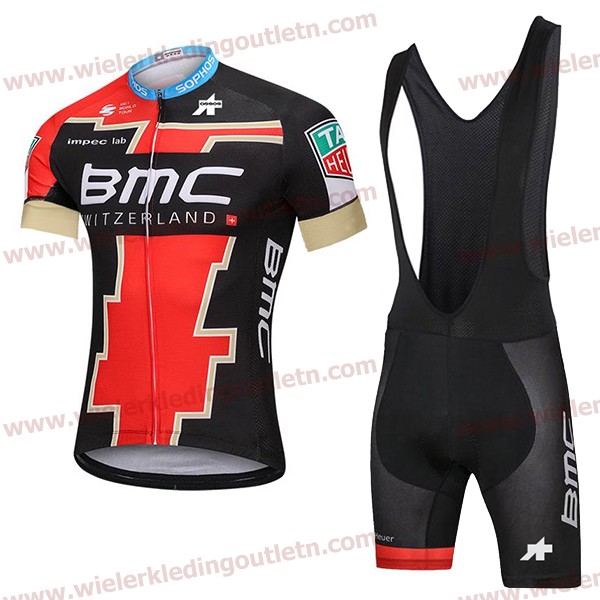 BMC 2018 Wielerkleding Set wielershirt korte mouwen+Fiets Koersbroek Kort nl18a012