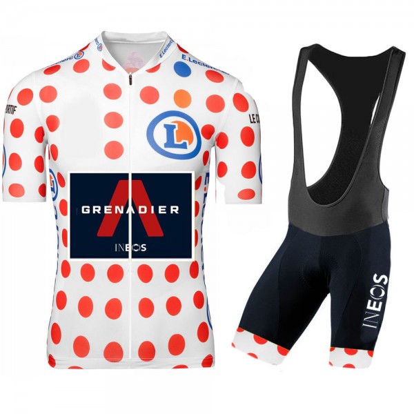 Ineos Grenadier 2020 Tour De France Polka Dot Fietskleding Fietsshirt Korte Mouw+Korte Fietsbroeken Bib 2030