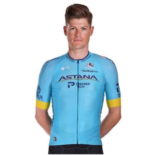 2020 Astana Pro Team Fietsshirt Korte Mouw Blauw VH901 VH901