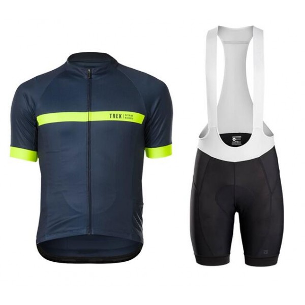 2020 BONTRAGER Circuit LTD Fietskleding Wielershirt Korte Mouw+Korte Fietsbroeken Bib Blauw Geel 7XFSM 7XFSM