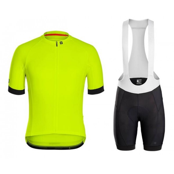 2020 BONTRAGER Circuit Fietskleding Wielershirt Korte Mouw+Korte Fietsbroeken Bib neonGeel RYOCT RYOCT