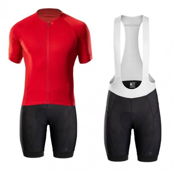 2020 BONTRAGER Circuit Fietskleding Wielershirt Korte Mouw+Korte Fietsbroeken Bib Rood XSXWF XSXWF