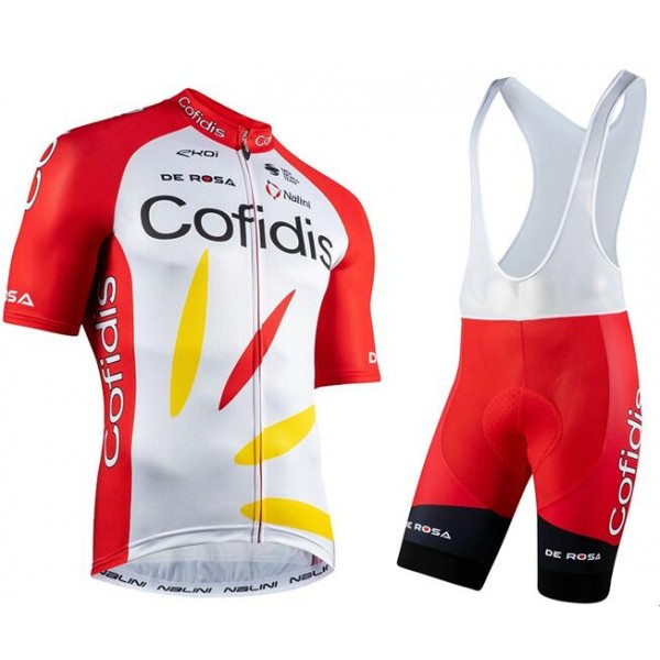 2020 COFIDIS SOLUTIONS CREDITS Fietskleding Wielershirt Korte Mouw+Korte Fietsbroeken Bib HA36G HA36G