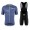 2020 DE MARCHI Taormina Fietskleding Wielershirt Korte Mouw+Korte Fietsbroeken Bib Blauw VQZH8 VQZH8